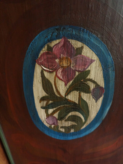 Cabinet With Floral Paintings, Country Style