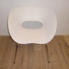 4 White Tom Vac Designer Chairs, Model