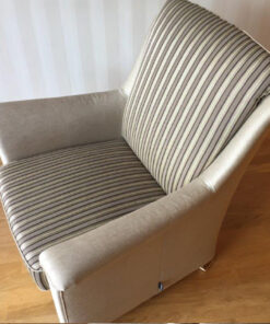 Striped 3-Seater-Sofa With 2 Matching Armchairs