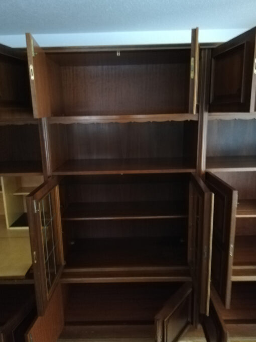 Living Room Cabinet With Secretary, Solid Wood