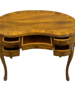 Antique Desk, Made Of Solid Wood, Inlays