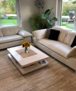 White Real Leather Seating Group (2-Seater And 3-Seater Sofa)
