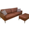 Contur Cuneo 60, Designer Sofa With Matching Stool