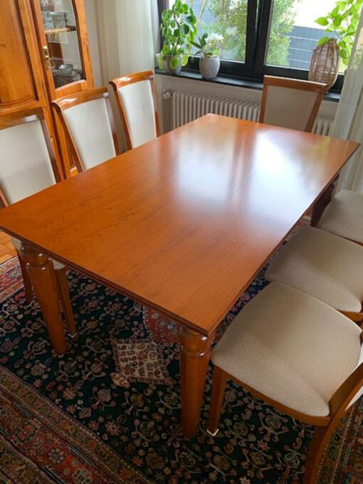 Dining Room Table, Cherry Tree Wood, Vintage