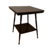 Wood Side Table, Dark Brown