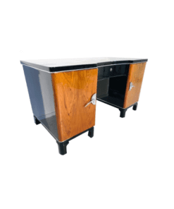 Zweifarbiger Art Deco Schreibtisch aus Frankreich 1930er