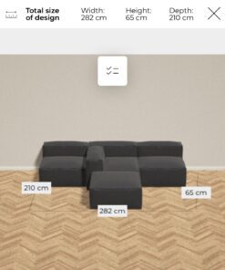 Bolia Couch Grey 4 Teile Modul Sofa