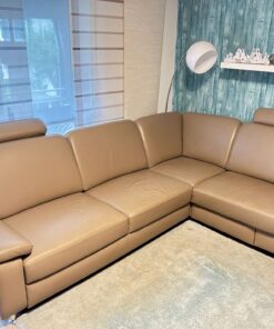 Ledersofa mit Schlaffunktion