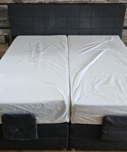 Boxspringbett 180x200 mit Elektromotor und zwei Emma-Matratzen (je 90x200)