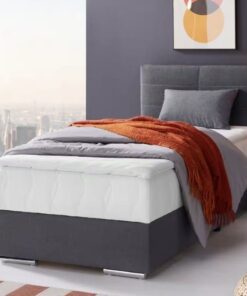Boxspringbett Tom mit Bettkasten, Topper und Zierkissen