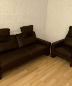 FSM Design Sofa Set Claro in Echtleder